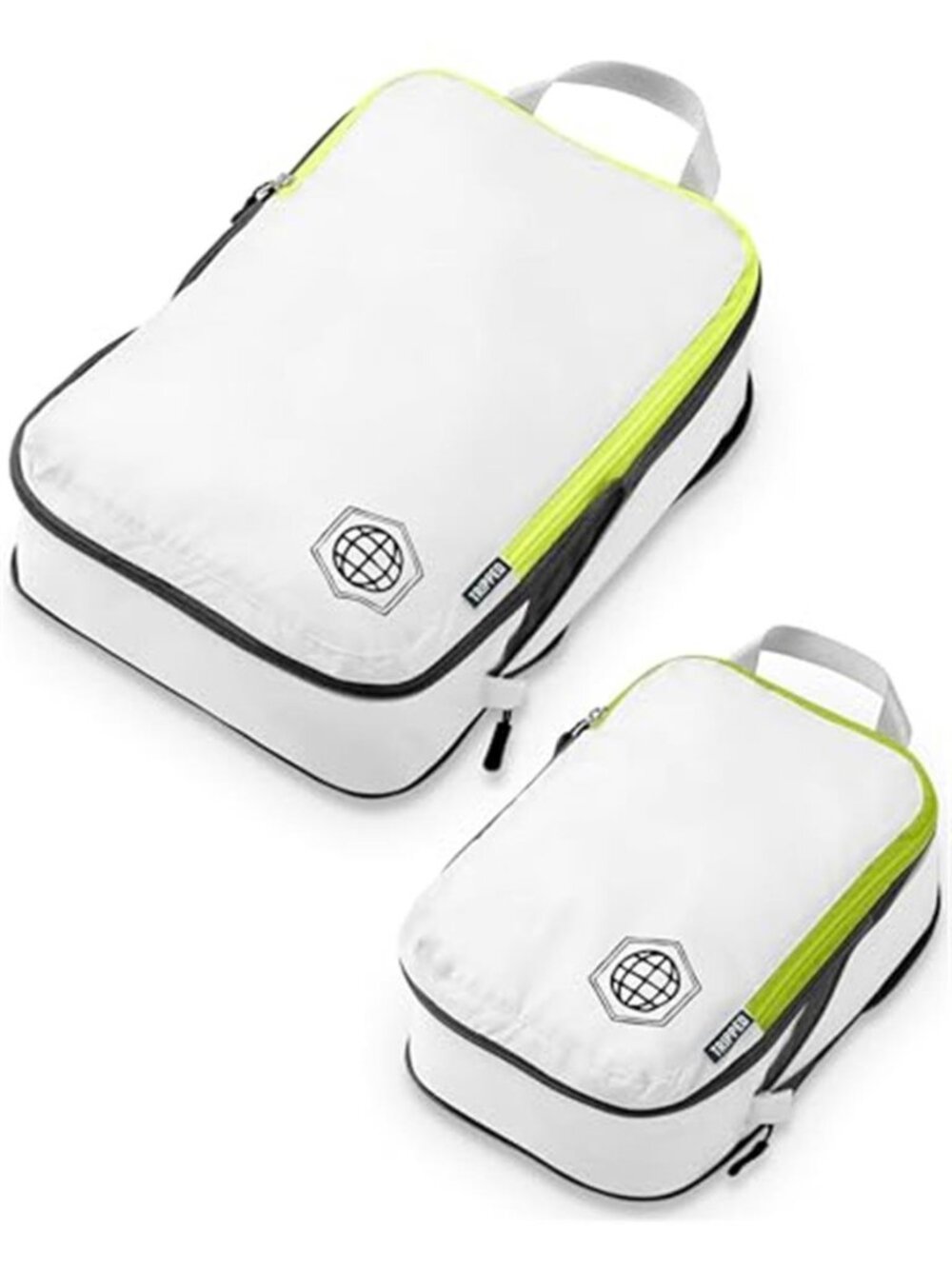 Compression Packing Cubes Travel Organizer Carry On Luggage Storage Bags 2 Pack